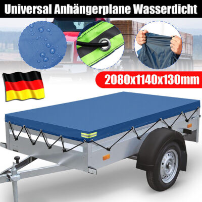 420D cover flat tarpaulin with rubber rope for STEMA trailer car 208x114x13cm