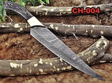 CUSTOM HANDMADE FORGED DAMASCUS STEEL CHEF KNIFE KITCHEN BONING KNIFE x-1