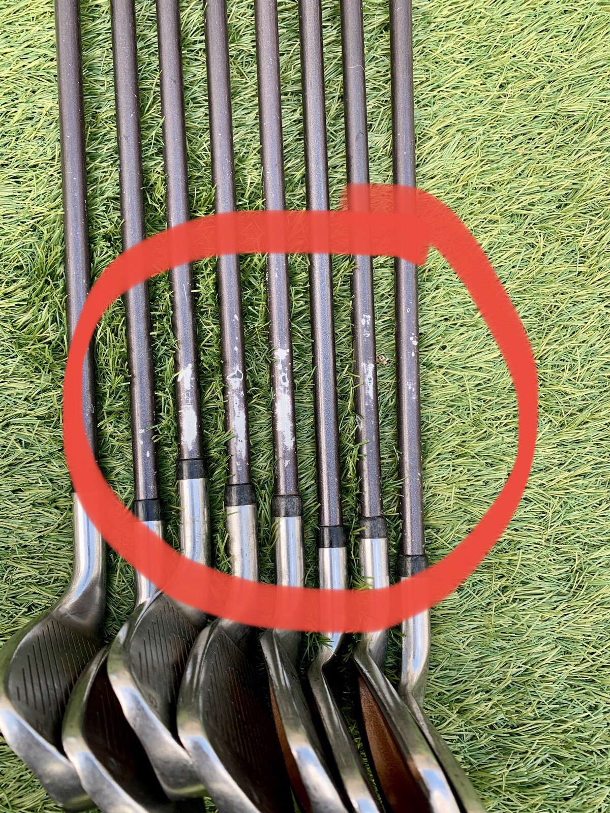 TaylorMade Burner Oversize 3PW Irons Stiff Flex Bubble Shaft/right