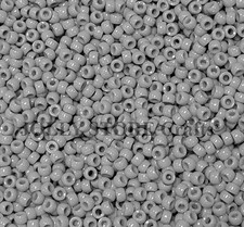 Gray 7mm Mini Pony Beads made in USA 1,000pc for crafts school VBS kandi jewelry