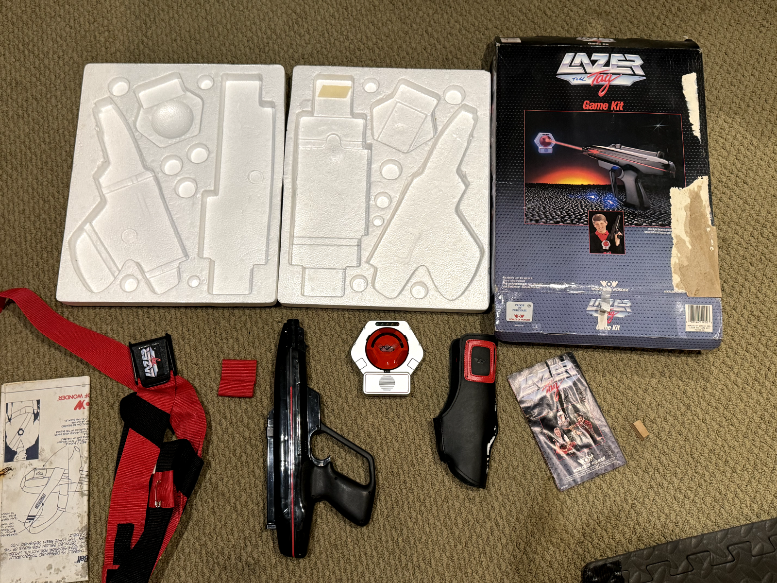1986 Worlds of Wonder Lazer Tag Game Kit Set Untested | eBay