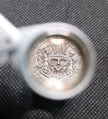Vintage Hecho Mexico Sterling Silver & Alpaca men's Cufflinks Signed GZH - Picture 3 of 8