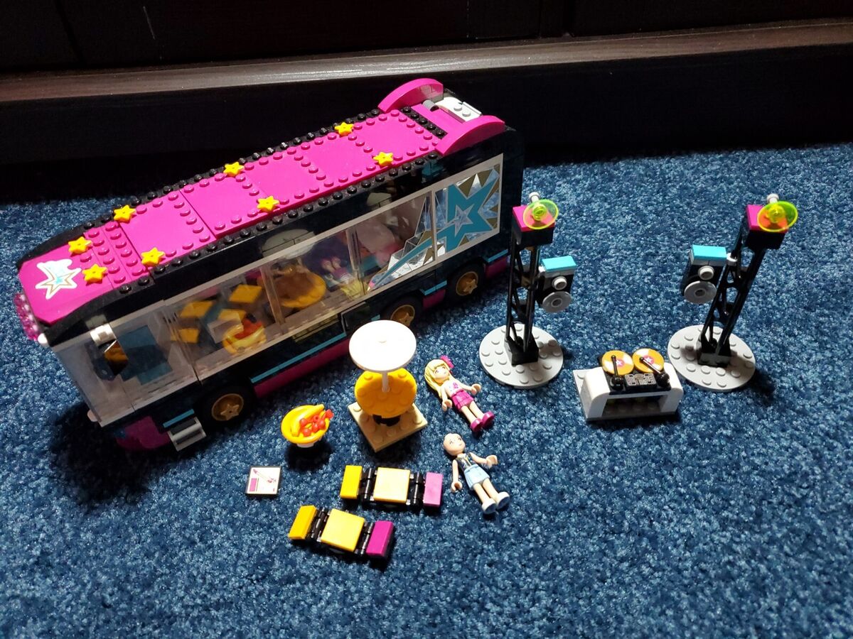 LEGO FRIENDS: Pop Star Tour Bus (41106) ~preowned NOT complete