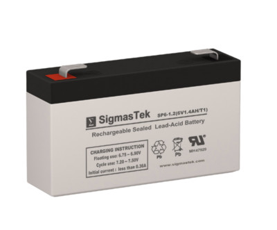 DJW6-1.2 Leoch Battery SLA SigmasTek Battery Replacement