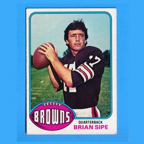 1976 Topps Brian Sipe Rookie #516 EX, Cleveland Browns Football RC