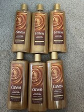 LOT Of 6 CARESS SHEA BUTTER  BROWN SUGAR EXFOLIATING BODY WASH 18 FL OZ Each