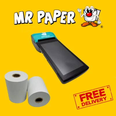 MR PAPER Deliveroo Sunmi V2 Printer Thermal Till Rolls / Receipt Rolls - Box of 20 Rolls