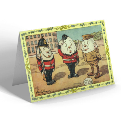 OSTERKARTE - Vintage Design - Unsere Eierzellenarmee