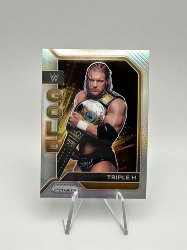 Triple H [Silver Prizm] #9 2022 Panini Prizm WWE Gold card