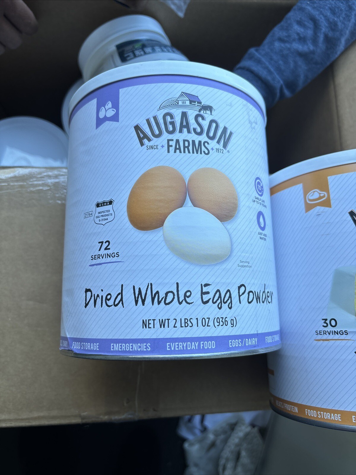 Augason Farms Dried Whole Egg Product 2 lbs 1 oz No. 10 Can eBay
