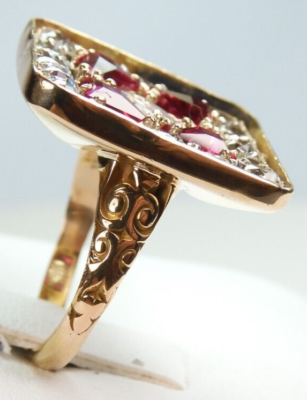 UK 1931 9ct Art-Deco Ring 10号 Vintage Onyx Ring - Art Deco UK 1931 9ct Art-Deco Ring 10号 Vintage Onyx Ring - Art Deco