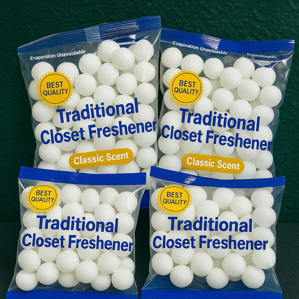 50/100/200/400 Classic Scent Closet Freshener Balls  Sealed Storage Packs