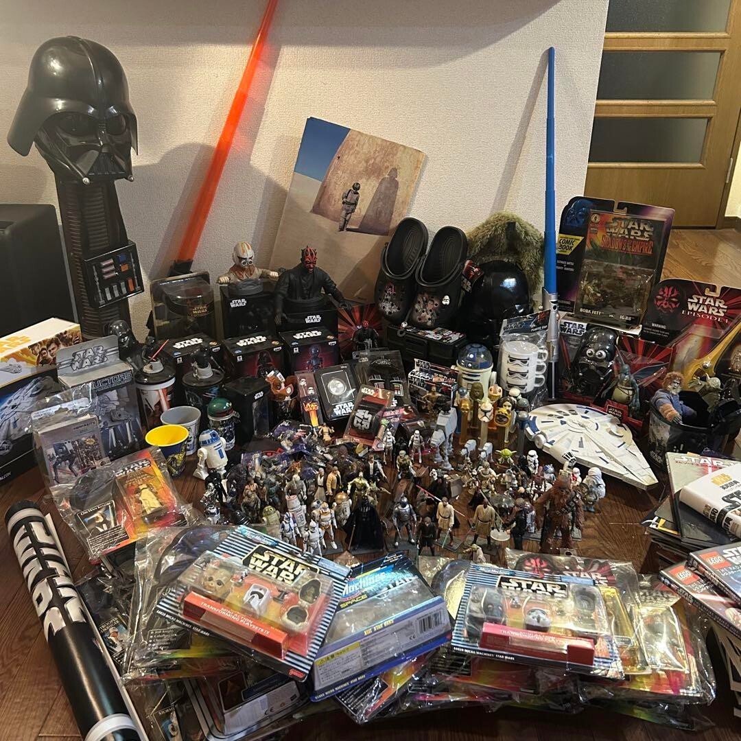 Star Wars Collectibles Lot Figures Merchandise Books Photo Albums