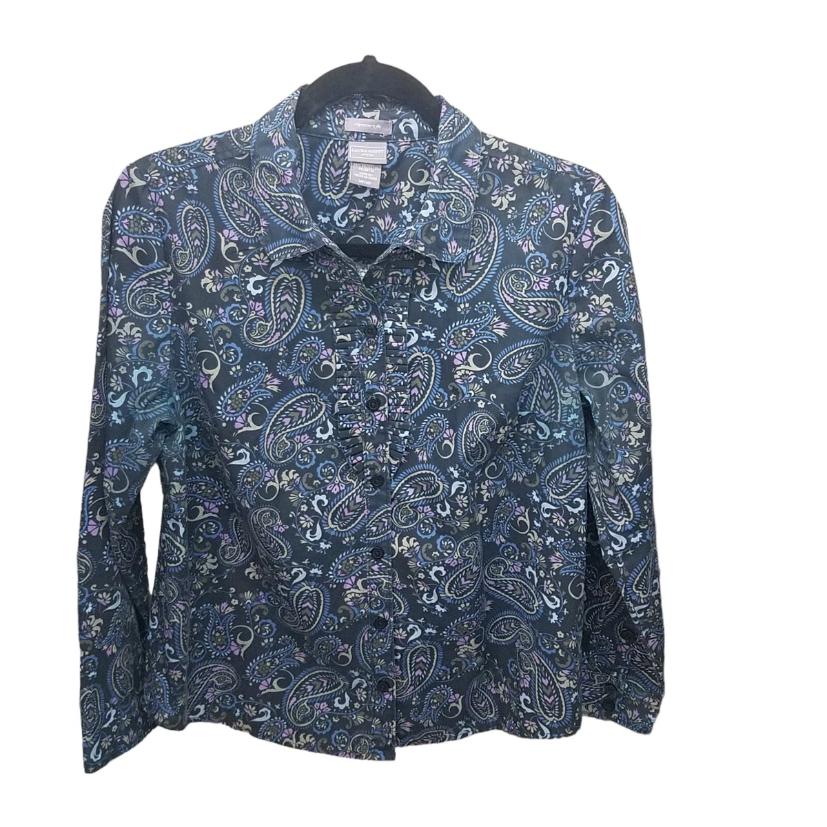 Laura Scott Col Montant Manches Longues - Femme Petite Taille XL - Gris