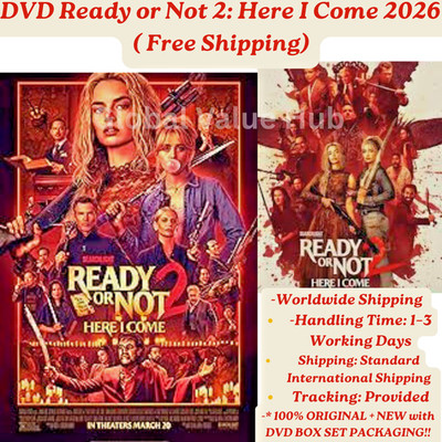 Ready or Not 2 DVD Horror Slasher Dark Comedy Movie Region Free English Subtitle