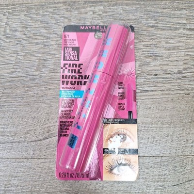 2pc Lot Maybelline #871 Very Black Lash Sensational Firework Mascara