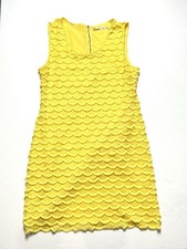Anthropologie Chelsea and Violet Yellow Lace Dress Size Large