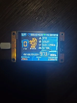 Solo Bitcoin NMMiner 1000+ KH/s! ☆Faster than Nerdminer☆ Pre-Activated! + Case