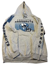 Toronto Argonauts Hoodie 2XL NWOT CFL Football Gray Pullover Sweatshirt 1873