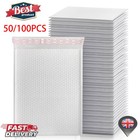 100pcs Waterproof Strong Bubble Padded Mailing Bag Postal Self Seal Jiffy Bags
