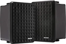 KICKER KB6B 2-Way Full Range Indoor Outdoor Speakers (Pair) Weatherproof Speaker