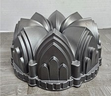 Bundt Cake Pan Non Stick Nordic Ware Cathedral Cast Aluminum 10 Cup Made in USA