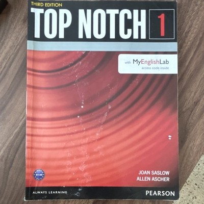 Pearson Top Notch 1 Student Book Third Edition with MyEnglishLab Saslow & Ascher