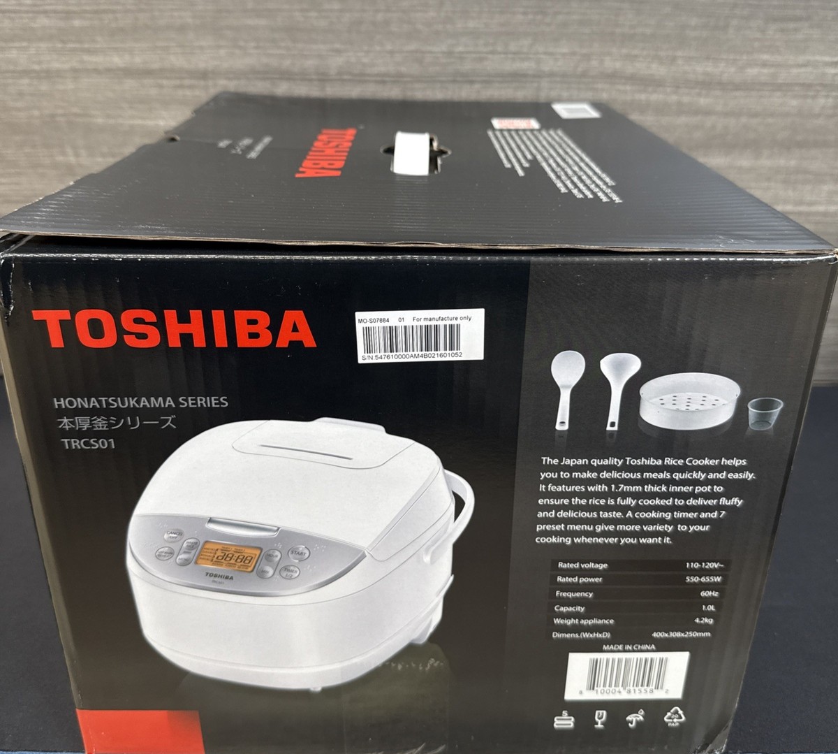 東芝 炊飯器 6合炊き TRCS01 海外向け Amazon.com: Toshiba Rice Cooker 6 Cup Uncooked – Japanese