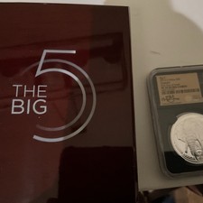 2019 South Africa big five elephant FDOI  MS 70 NGC