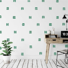 120pcs Modern Line Wall Stickers Boho Nursery Kids Living Room Scandinavian Home