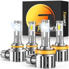 FAHREN 2026 Upgrade H11 9005 Light Fog Bulbs Combo, 900% 9005+H11, White