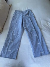 Men’s Blue Oxford Cloth Chino Pants Size 30 Murray’s Toggery Shop With Whales 
