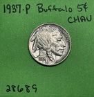 1937-P Buffalo 🦬 Indian Head Nickel 5c AU+ Almost Uncirculated US Coin