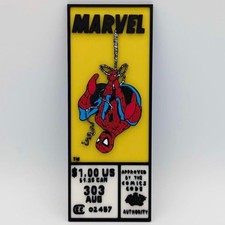 Spider-Man Marvel Corner Box Logo Hanging Sig...