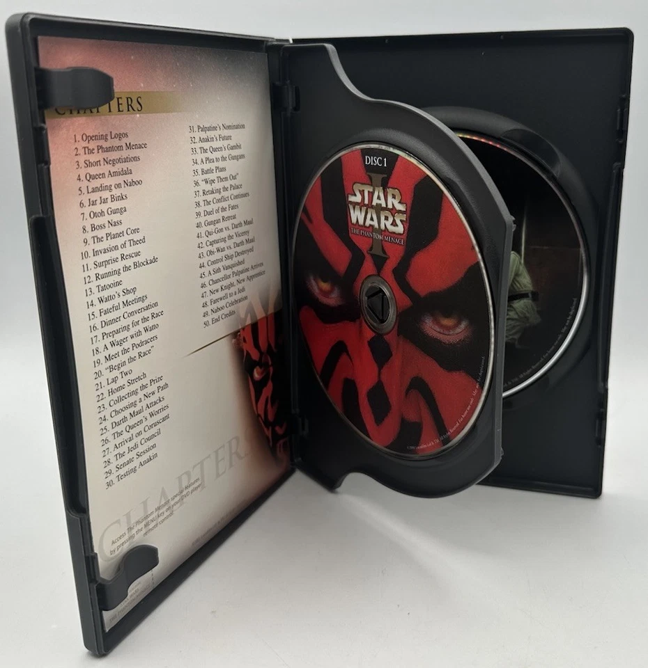 Star Wars: Episode I The Phantom Menace DVD Liam Neeson Widescreen Edition 2001 - Image 3 of 3
