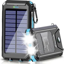 "YELOMIN Solar Charger, 39800mAh Solar Power Bank, Outdoor Portable Charger "