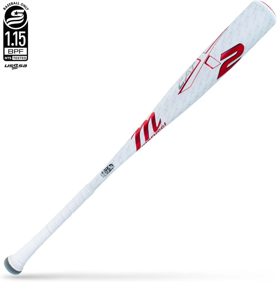 Nuevo Bate de Béisbol Marucci CATX2-10 USSSA 2 3/4" Junior Big Barrel Rojo/Blanco - Imagen 1 de 1