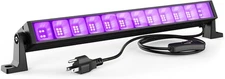 40W LED Black Light Bar for Glow Party, Blacklight with Plug &Switch, 