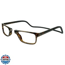 Clic Magnetic Reading Glasses for Men or Women, Soft Foldable Band, Computer