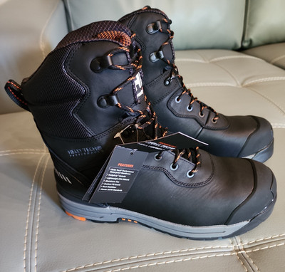 Helly Hansen Lehigh 8'' Waterproof Aluminum Toe Work Boot Black 10.5 NEW In Box