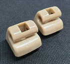 2x Fits Mercedes W201 W124 C124 S124 W126 C126 Sun Visor Holder Cream