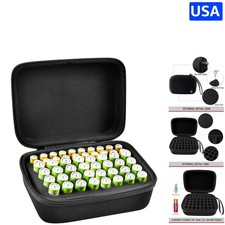 Battery Organizer Case - Safely Stores 52 AA/AAA Batteries - Waterproof