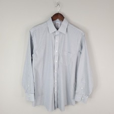 Brooks Brothers Shirt Mens Large 16-2/3 Blue Green Check Regent Fit Non Iron