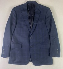 Brooks Brothers Blazer Men 40S Blue Windowpane 1818 Regent Wool Made in USA REDA
