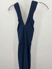 Pre-Owned Jenny Yoo Navy Size 4 Maxi Evening Gown