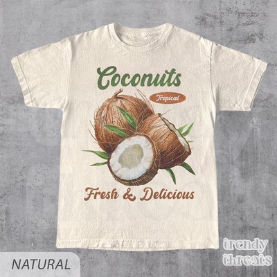 Coconuts Commercial Graphic Comfort Tee Shirt Tropical