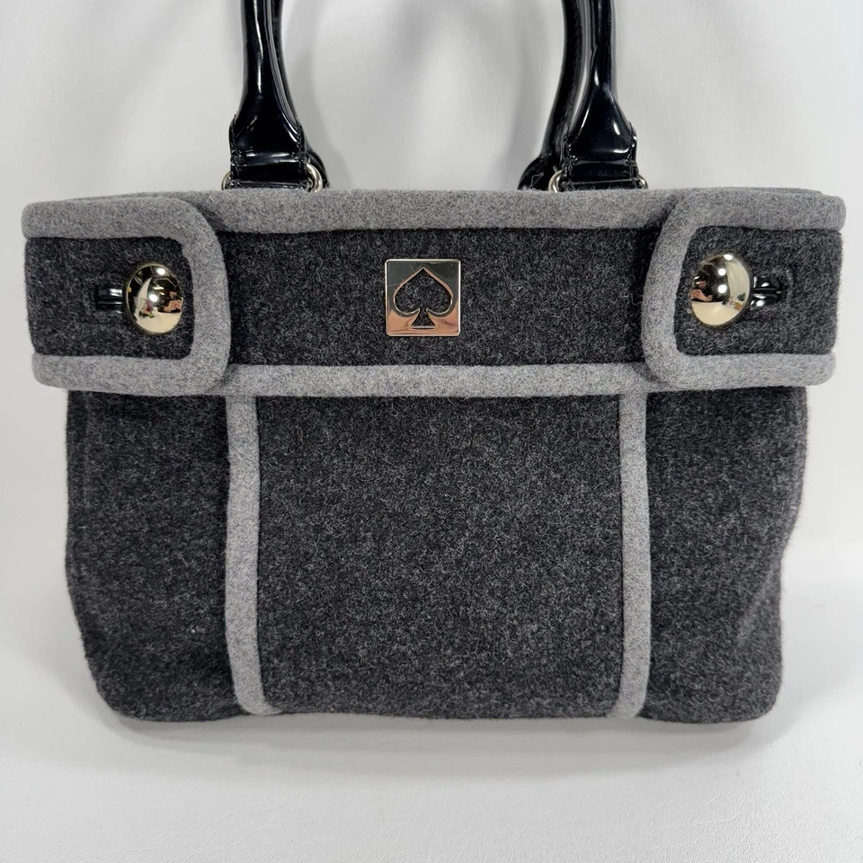 Bolso de Mano Kate Spade New York Alda Quinn Chestnut Hill Cuero Lana Negro Foto 2 de 4