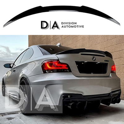 BMW 1er Coupe 1M E82 Glanz Schwarz Heck Kofferraum Lippe Spoiler Flügel 2007-2013