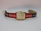 Vintage Timex Quartz Watch Gold Tone Square