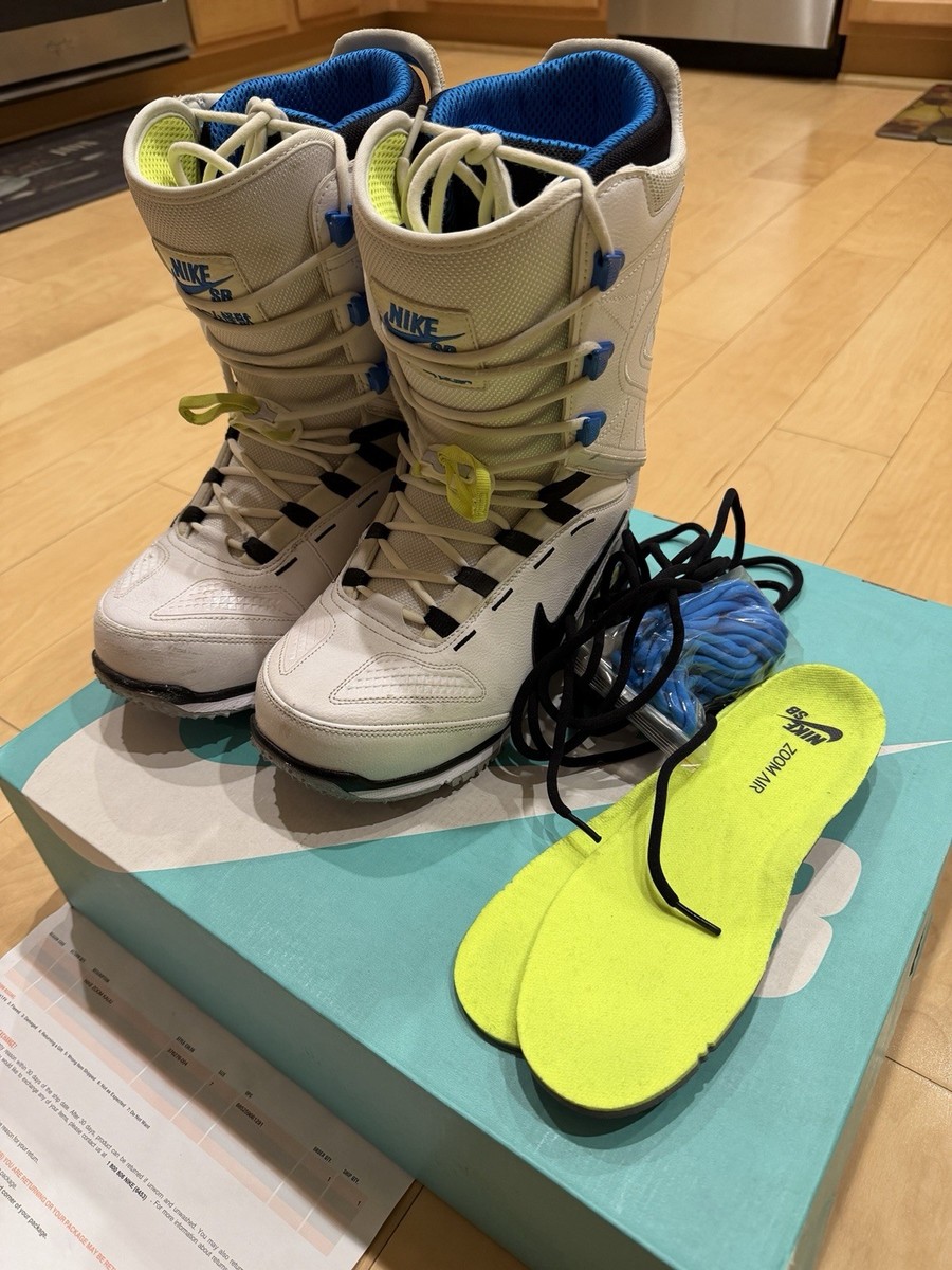 Nike Zoom Kaiju Snowboard Boots 376276 102 Men's Size 7 White | eBay